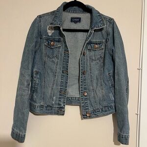 Cisono Jean Jacket Distressed Denim